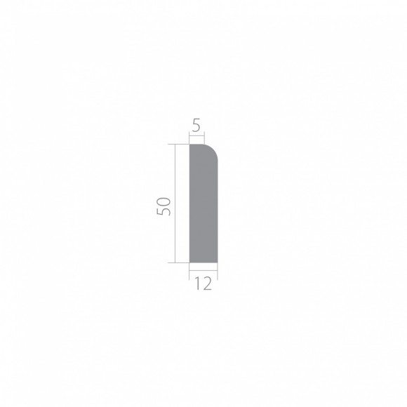 Плинтус ЛДФ под покраску Ultrawood Base 5012 Плинтус ЛДФ под покраску Ultrawood Base 5012