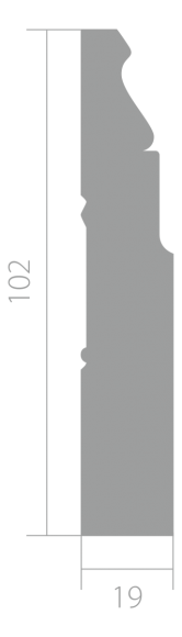 Плинтус ЛДФ под покраску Ultrawood Base 5032 i Плинтус ЛДФ под покраску Ultrawood Base 5032 i
