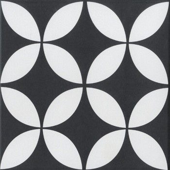 STAMP BLACK GLZ.POR.TL 20X20 