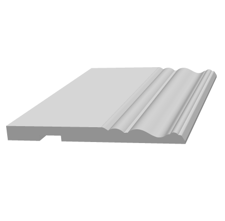 Плинтус деревянный под покраску Ultrawood Base 5074 W