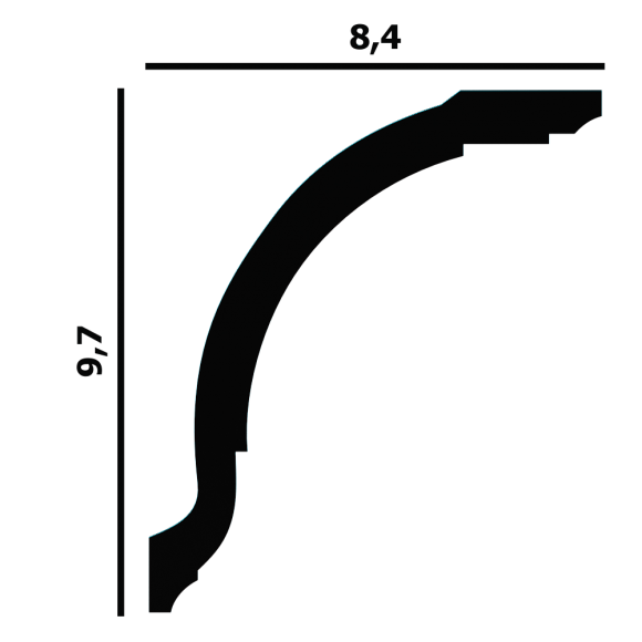Карниз Перфект Плюс P08