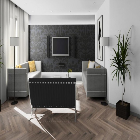 Ламинат Herringbone Дуб Ferrara D 3860