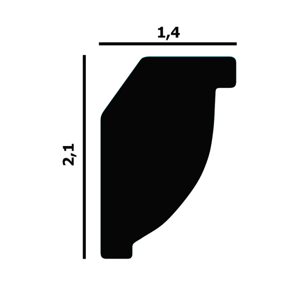 Карниз Перфект Плюс P09