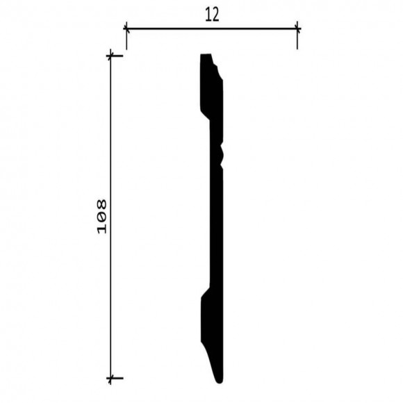 Плинтус напольный Decor Dizayn DD105 Плинтус напольный Decor Dizayn DD105