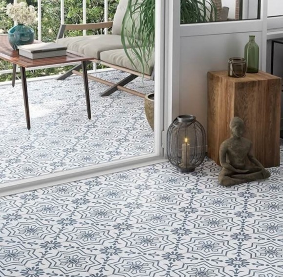 Керамогранит YURTBAY SAMOS BLUE MATT GLAZED PORCELAIN 20X20