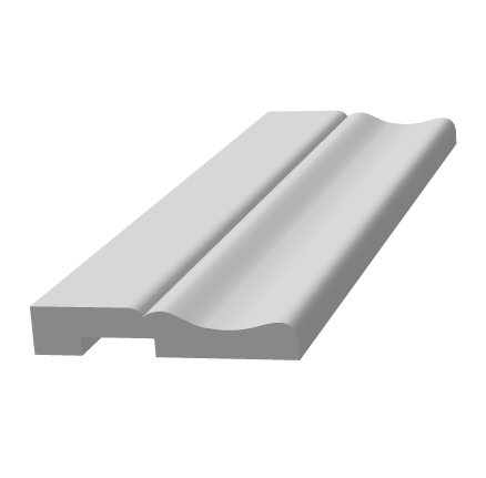 Плинтус ЛДФ под покраску Ultrawood Base 5340