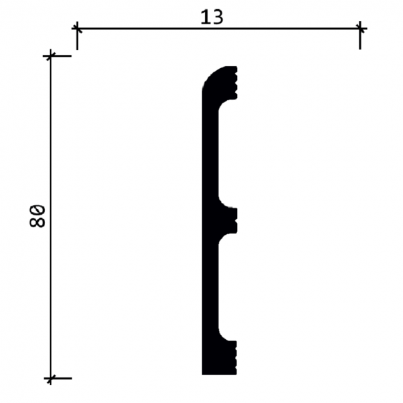 Плинтус напольный Decor Dizayn 706-88SH 