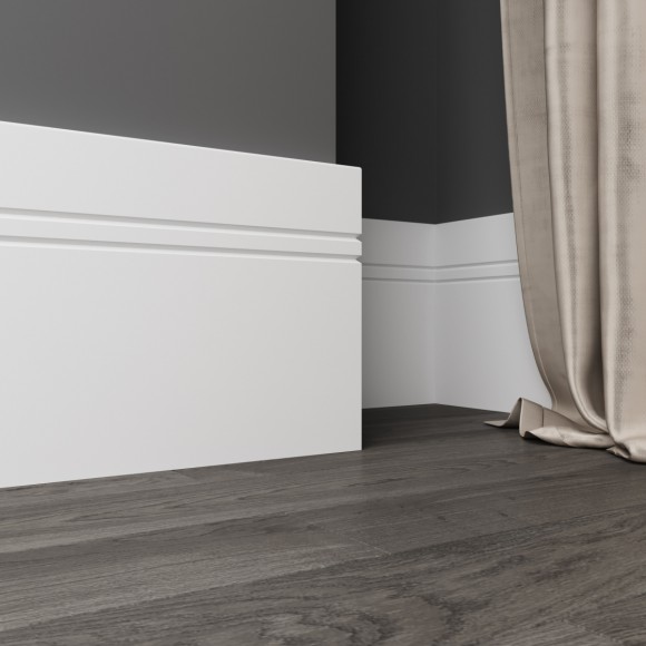 Плинтус ЛДФ под покраску Ultrawood Base 5902 i