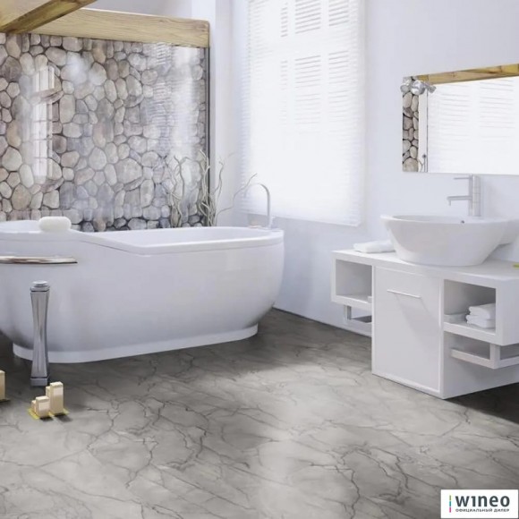 Биопол Wineo Purline Мрамор Серый PL105C