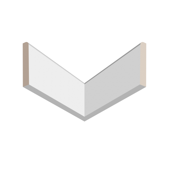 Плинтус ЛДФ под покраску Ultrawood Base 8012 i