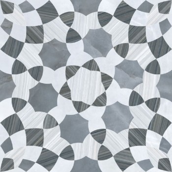 Керамогранит SERPEGGIANTE ДЕКОР ГЕОМЕТР ХОЛОДНАЯ ГАММА ЛПР 60Х60