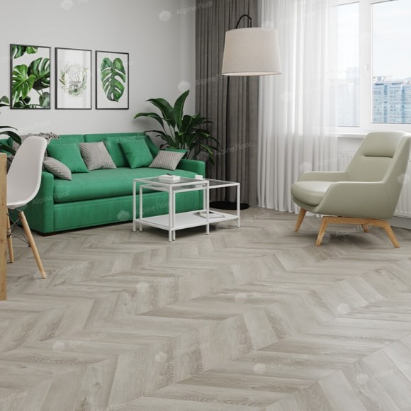SPC Ламинат Alpine Floor Chevron Дуб Фантазия ECO 18-1 Французская елка