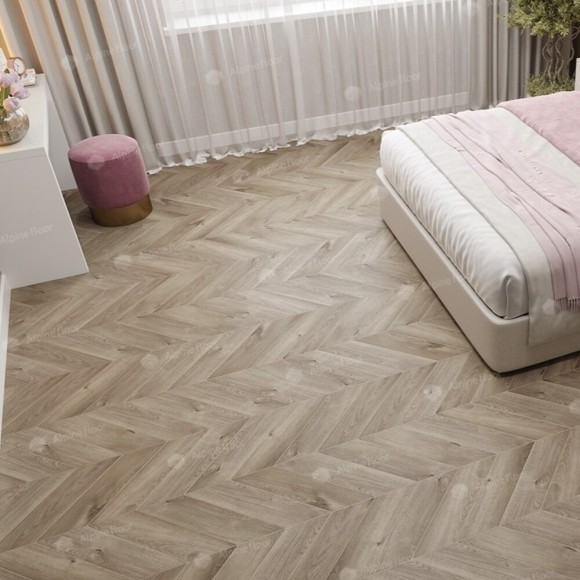 SPC Ламинат Alpine Floor Chevron Дуб Натуральный Отбеленный ECO 18-3 Французская елка SPC Ламинат Alpine Floor Chevron Дуб Натуральный Отбеленный ECO 18-3 Французская елка