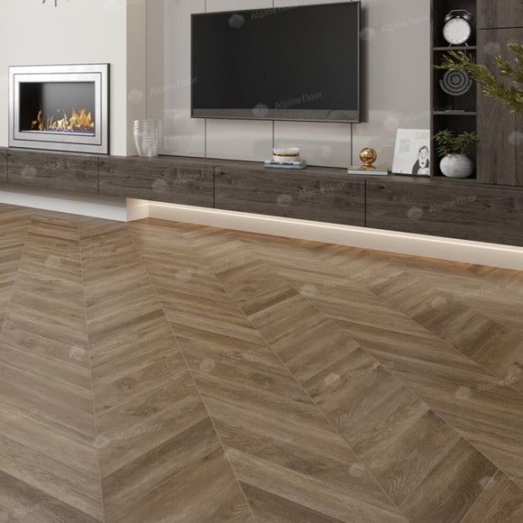 SPC Ламинат Alpine Floor Chevron Макадамия ECO 18-5 Французская елка