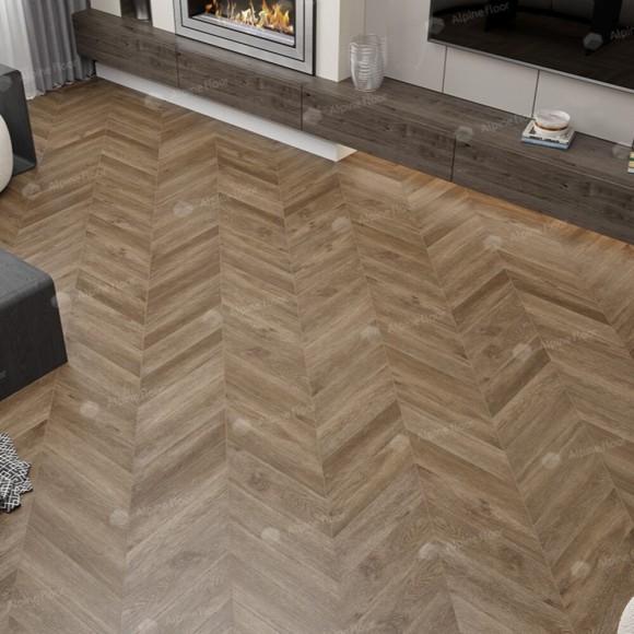 SPC Ламинат Alpine Floor Chevron Макадамия ECO 18-5 Французская елка
