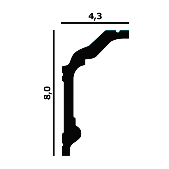 Карниз Перфект Плюс P92