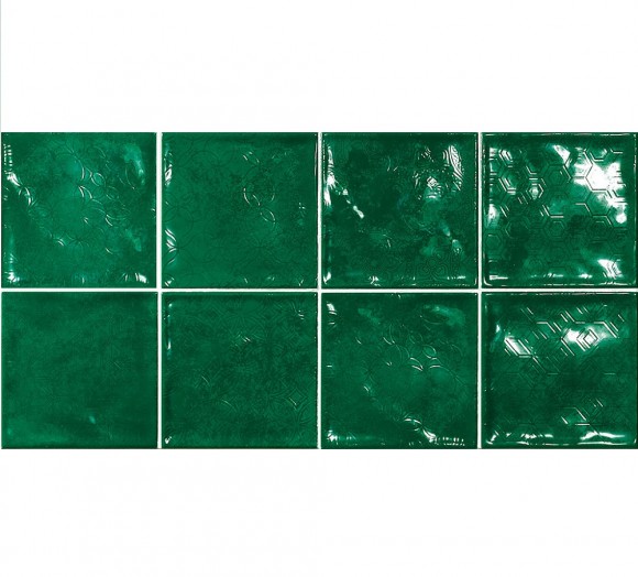 Настенная плитка El Barco DECORADO CHIC VERDE 15*15