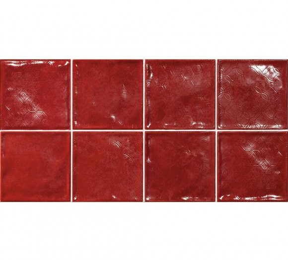 Настенная плитка El Barco  DECORADO CHIC CARMIN 15*15