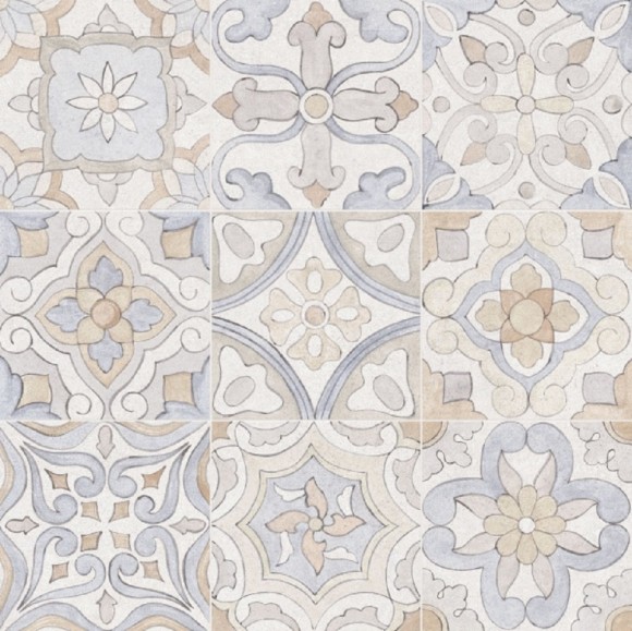 Керамогранит Vitra NEWCON ПЭЧВОРК ДЕКОР ХОЛОДНАЯ ГАММА РЕКТ 60Х60