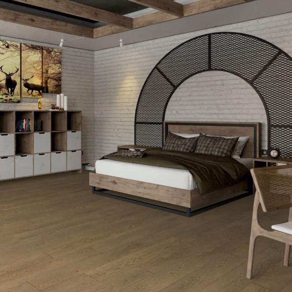 Кварцвиниловая плитка Damy Floor Family LVT клеевая Дуб Мокко 0030-6-LVT Кварцвиниловая плитка Damy Floor Family LVT клеевая Дуб Мокко 0030-6-LVT