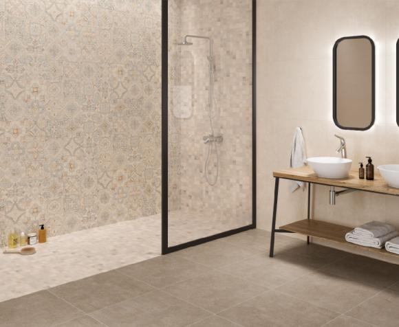 Керамогранит Vitra NEWCON ПЭЧВОРК ДЕКОР ТЕПЛАЯ ГАММА РЕКТ 30Х60