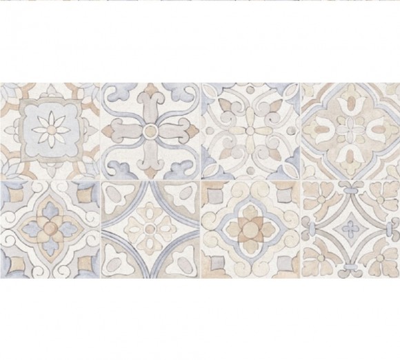 Керамогранит Vitra NEWCON ПЭЧВОРК ДЕКОР ХОЛОДНАЯ ГАММА РЕКТ 30Х60