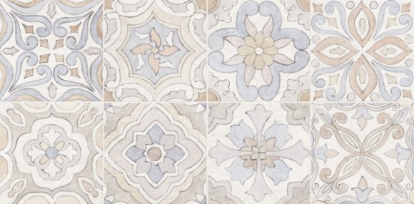 Керамогранит Vitra NEWCON ПЭЧВОРК ДЕКОР ХОЛОДНАЯ ГАММА РЕКТ 30Х60