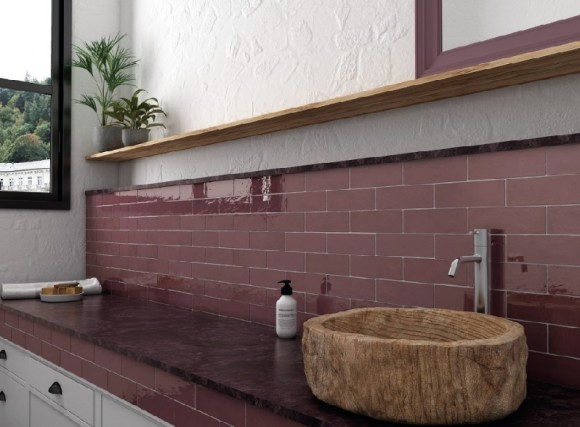 Керамическая плитка Equipe 25844 La Riviera Juneberry 6.5х20 Керамическая плитка Equipe 25844 La Riviera Juneberry 6.5х20