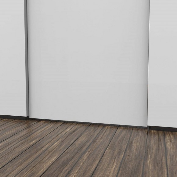 Плинтус скрытый серебро без подсветки