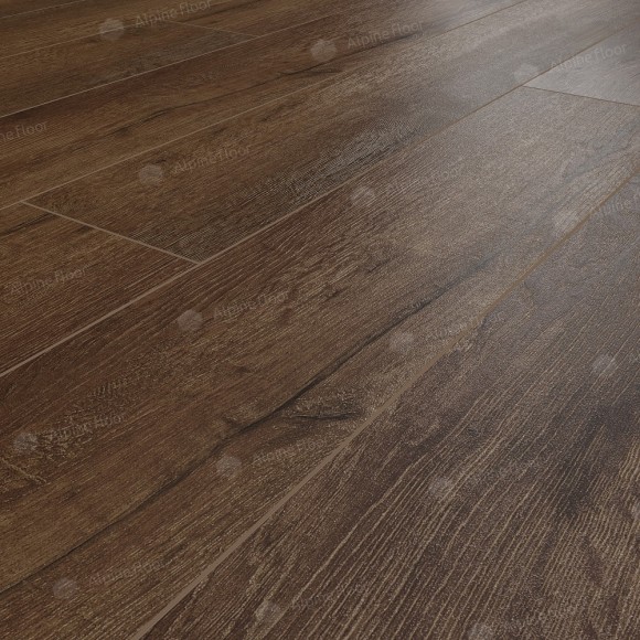 SPC ламинат Alpine Floor Premium XL Дуб Шоколадный ECO 7-18