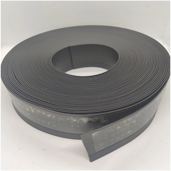 Гибкий самоклеящийся плинтус ПВХ черный