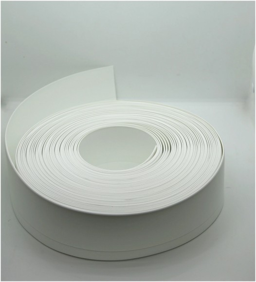 Гибкий самоклеящийся плинтус ПВХ белый Гибкий самоклеящийся плинтус ПВХ белый