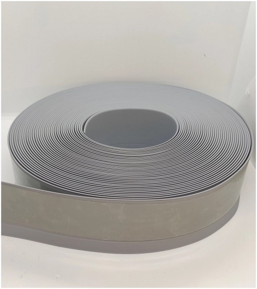 Гибкий самоклеящийся плинтус ПВХ серый Гибкий самоклеящийся плинтус ПВХ серый