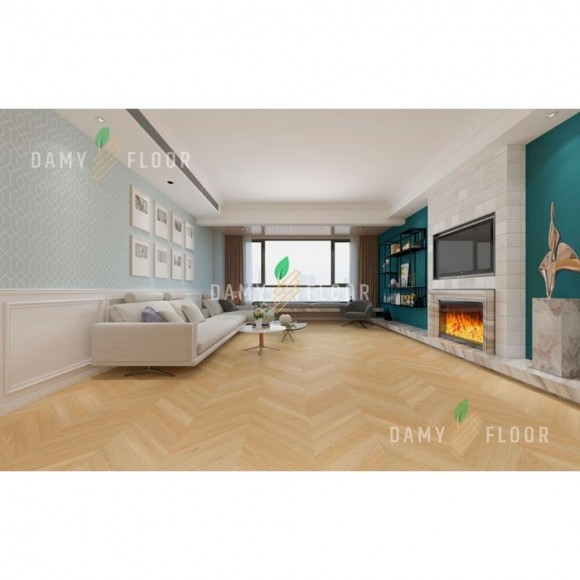 Кварцвиниловая плитка Damy Floor Chevron LVT клеевая Тюильри DF03-Ch-LVT