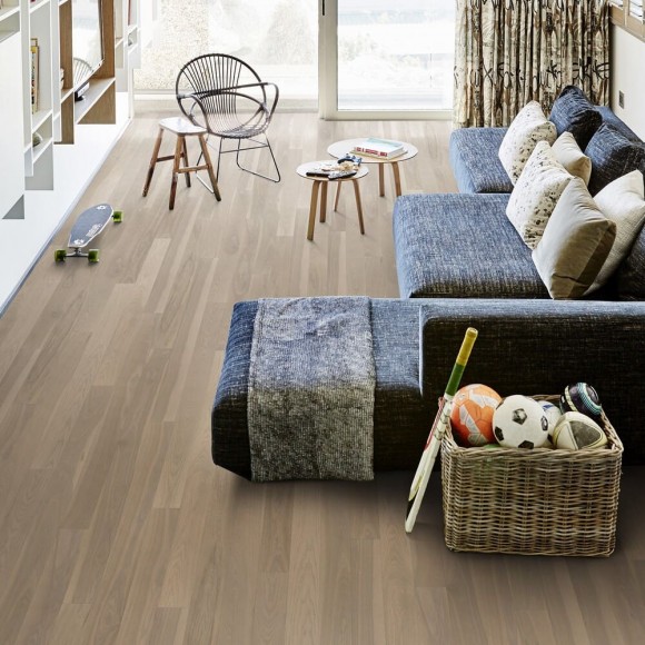 Паркетная доска AlixFloor Ясень Серый Тонированный ALX1037