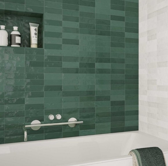 Настенная плитка DNA Tiles Safi Emerald 16*5,2