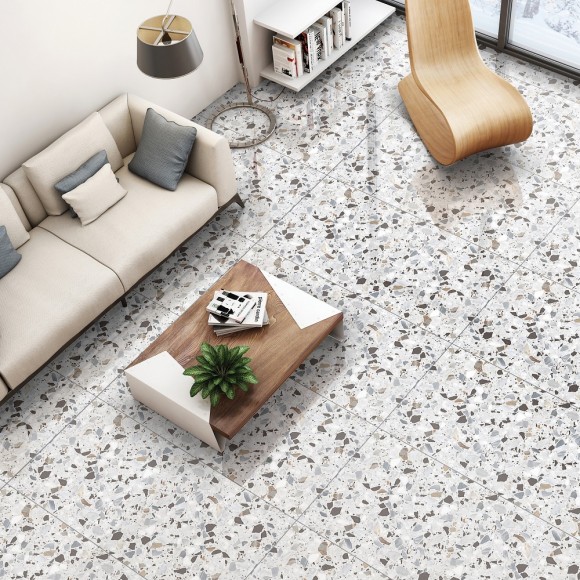 Керамогранит NT Ceramic Terrazzo White NTT99606M