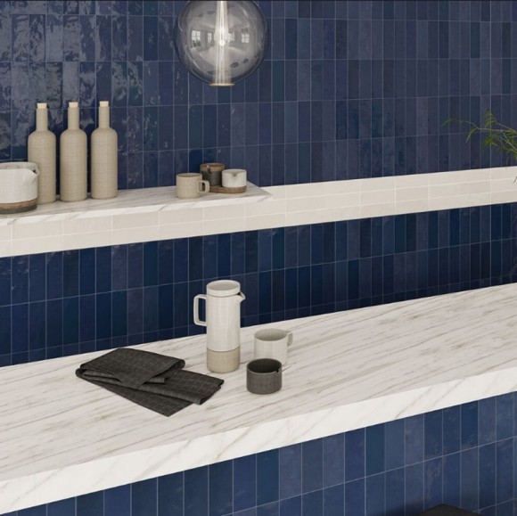 Настенная плитка DNA Tiles Safi Cobalt 16*5,2