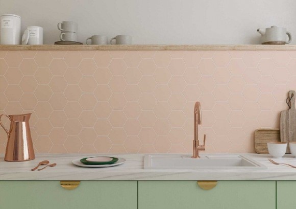 Керамогранит Dna Tiles Bee Pink 11,5х10
