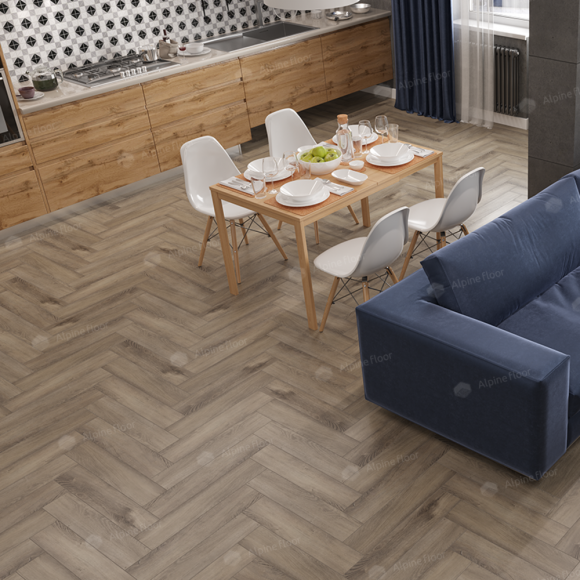 Кварц-виниловая плитка Alpine Floor Parquet Light Дуб Исида ECO 13-15