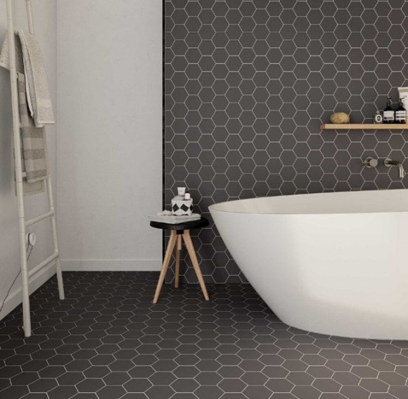 Керамогранит Dna Tiles Bee Graphite 11,5х10