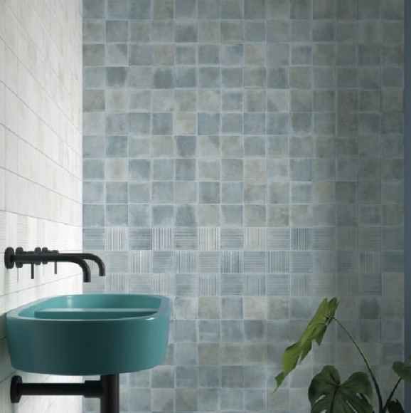 Керамогранит Equipe 30825 Raku Line Sea 10х10 Керамогранит Equipe 30825 Raku Line Sea 10х10