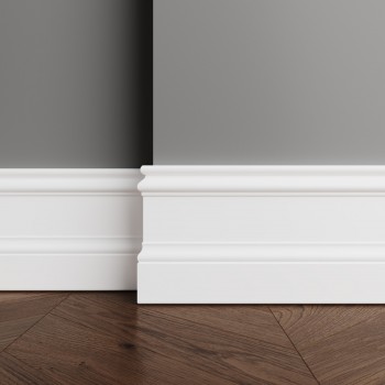Плинтус деревянный под покраску Ultrawood Base 002 W