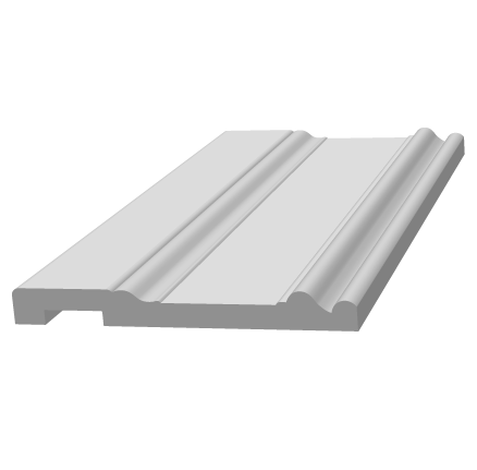 Плинтус деревянный под покраску Ultrawood Base 002 W