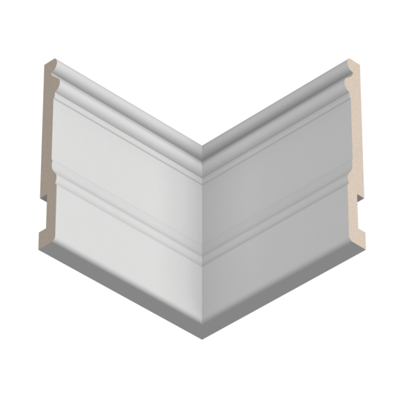 Плинтус деревянный под покраску Ultrawood Base 002 W