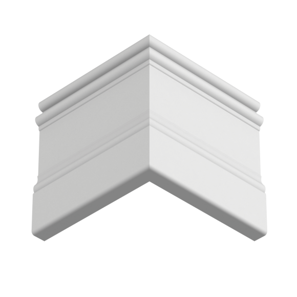 Плинтус деревянный под покраску Ultrawood Base 002 W