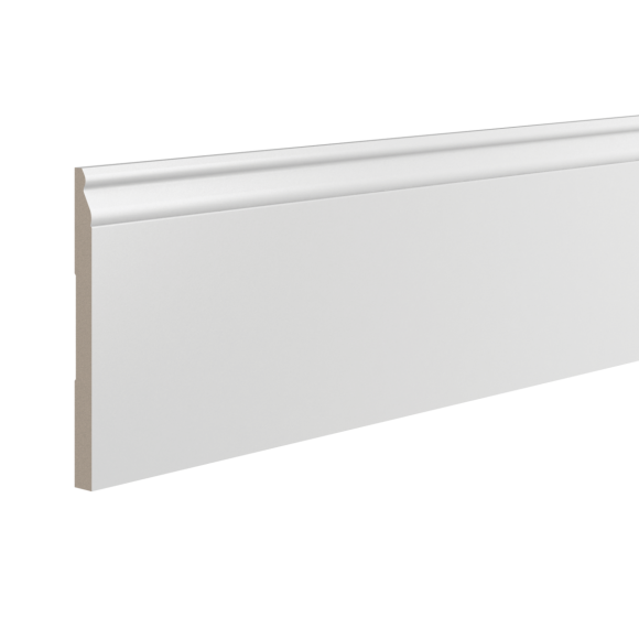 Плинтус деревянный под покраску Ultrawood Base 007 W