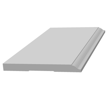 Плинтус ЛДФ под покраску Ultrawood Base 008 i