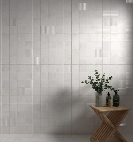 Керамогранит Equipe 30824 Raku Line White 10х10 Керамогранит Equipe 30824 Raku Line White 10х10