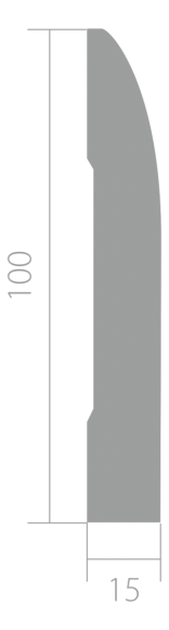 Плинтус ЛДФ под покраску Ultrawood Base 017 i